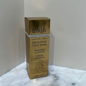 NEW Whish Exfoliating Foot Mask Coconut milk & verbana 2.5 oz